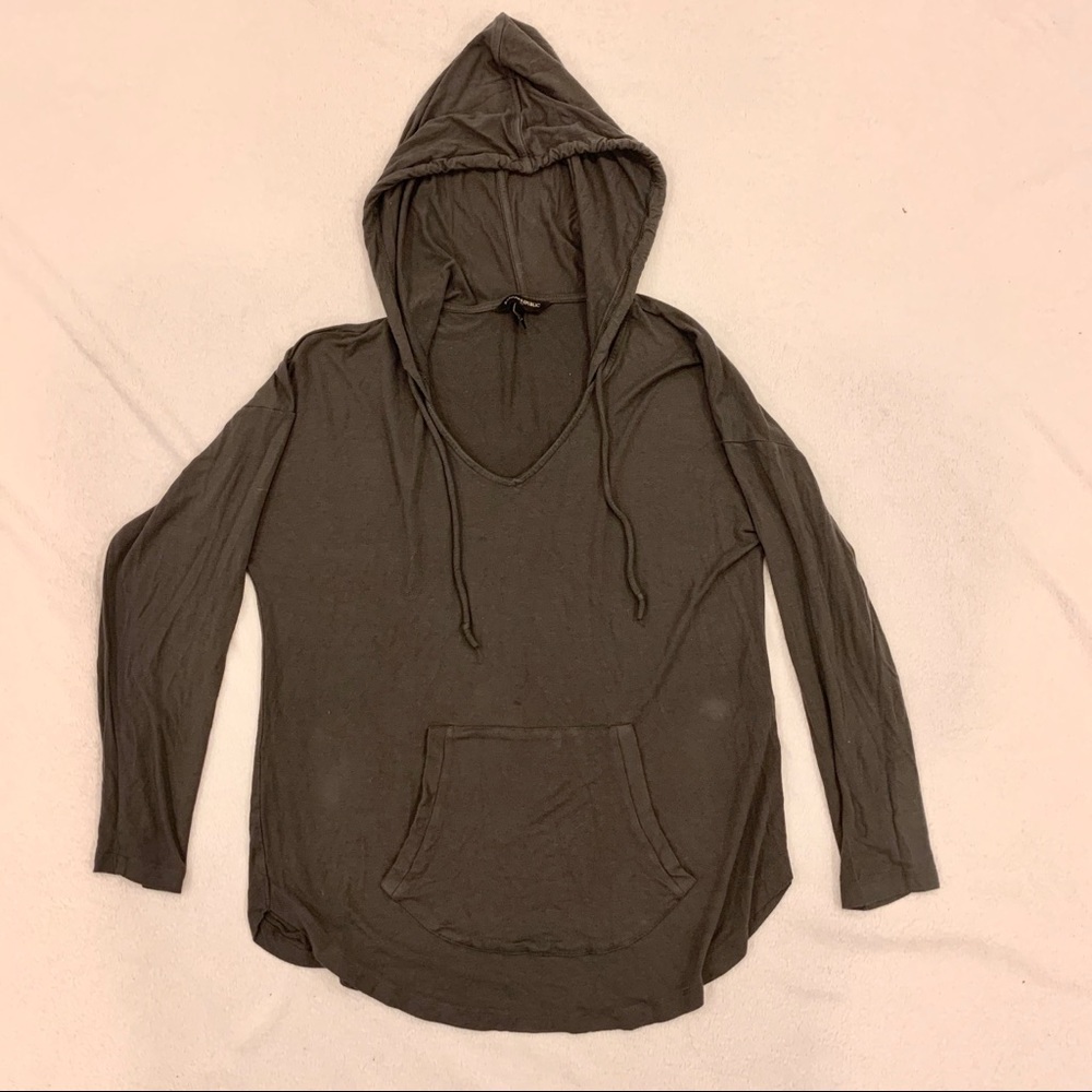 Dark Gray low Cut Hoodie